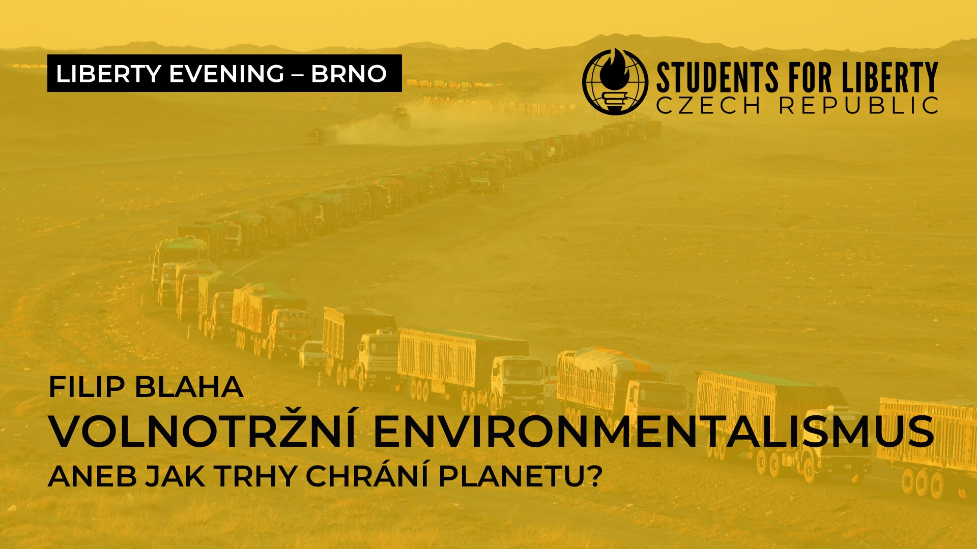 Liberty Evening BRNO: Volnotržní environmentalismus aneb Jak trhy chrání planetu?